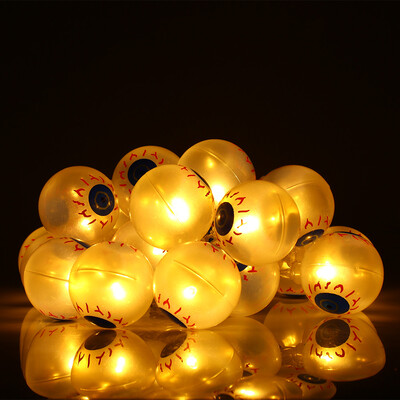 

2M 20 LEDs Eyeball String Light Halloween Decoration AA Battery Lamp