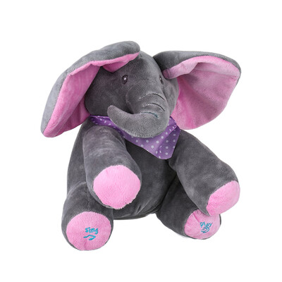 

Electric Adorable Small Elephant Animated Flappy Push Doll Kids Present
