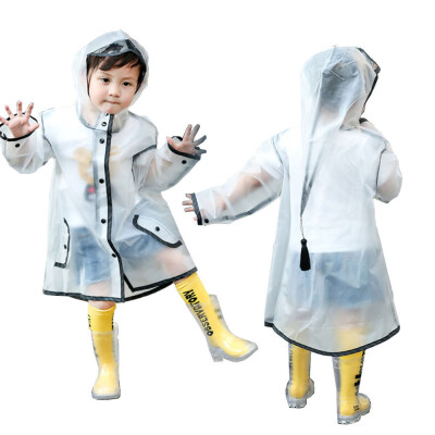 

Lightweight kids rain poncho portable reusable raincoat for 1 to 10 years old boys&girls