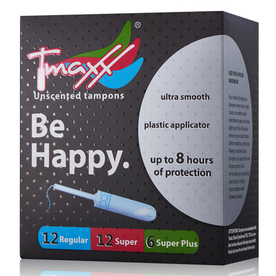 

Tmaxx catheter type tampon without fragrance 12 ordinary type 12 pieces large 6 pieces of large size 30 cycles of nursing equipment Germany imported
