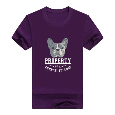 

French Bulldog Gifts Property of a French Bulldog Juniors Vneck Mens t-Shirt