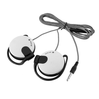 

35mm Wired Gaming Headset On-Ear Sports Headphones Ear-hook Music Earphones w Microphone In-line Control for Smartphones Tablet