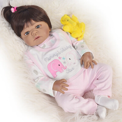 

23 Inch Red Skin Newborn Doll 57 cm Full Silicone Vinyl Realistic Baby Toy Doll Collectible Reborn Bonecas Menina For Kids Gifts