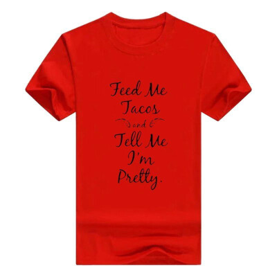 

Feed Me Tacos&Tell Me Im Pretty Funny Racerback Tops Mens t-Shirt