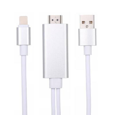 

M USB to HDMI HDTV AV Cable Adapter for i-Phone 77Plus6S6Plus5S5 Charging Adapter Cable Rose Gold