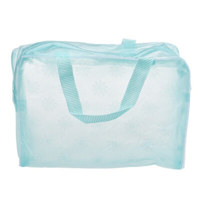 

eTya 5 Colors Make Up Organizer Bag Toiletry Bathing Storage Bag women waterproof Transparent Floral PVC Travel cosmetic bag