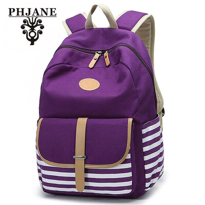 

PHJANE Lightweight Canvas Backpack Fashion School Bag Outdoor Travel Laptop Backpacks