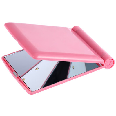 

Makeup Cosmetic Folding Portable Compact Pocket Mirror with 8 LED Lights Lamps