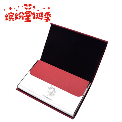 

Good things to come STHSL men&women business card box business card holder business card storage box leather creative custom unicorn black CDC02BK-unicorn male body