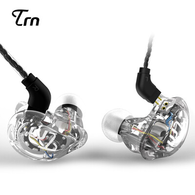 

TRN V10 35mm Wired In Ear Headphones 2DD2BA Hybrid 8 Drivers HiFi Music Earphones Sports Headset with Detachable Earphone Cable