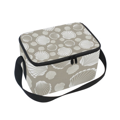 

ALAZA Lunch Box Insulated Shell Pattern Lunch Bag Large Cooler Tote Bagfor Men Women