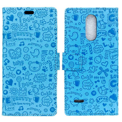 

MOONCASE LG K11 2018 Little Witch Leather Case - Blue