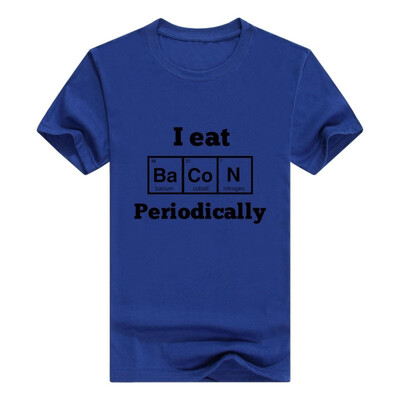 

Funny Bacon Gift Science I Eat Bacon Periodically T-Shirt Top