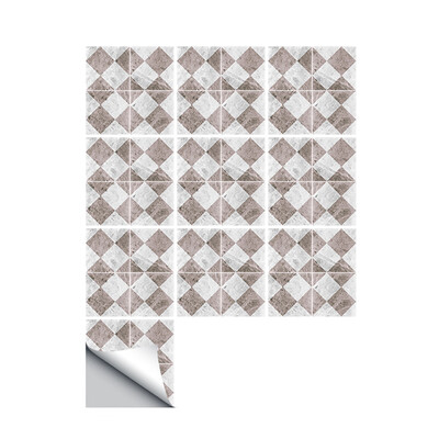 

10 PcsSet Self Adhesive Tile Stickers Art Decals DIY Wall Sticker Kitchen Backsplash Bathroom Removable Home Tidy Protection