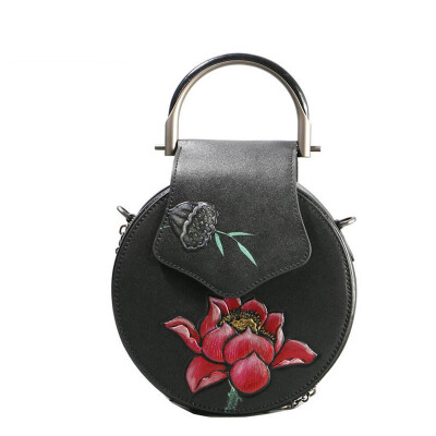 

SUWERER 2019 New superior cowhide leather Designer famous brand women bag fashion Tote women genuine leather bag Round small bag