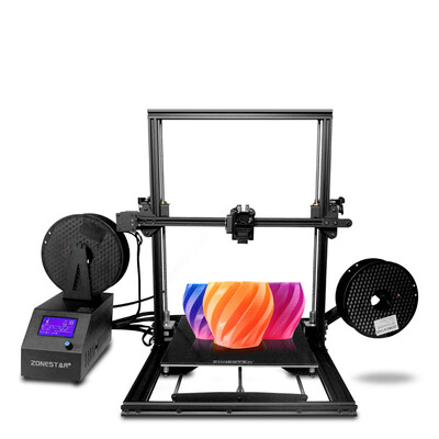 

ZONESTAR Z10M2 Mixed Color Fast Assemble Large Size Dual Extruder 3d Pritner