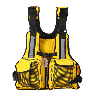 

Lixada Multi Pockets Fishing Life Jacket Vest Sailing Kayaking Boating Jacket Waistcoat 165lbs