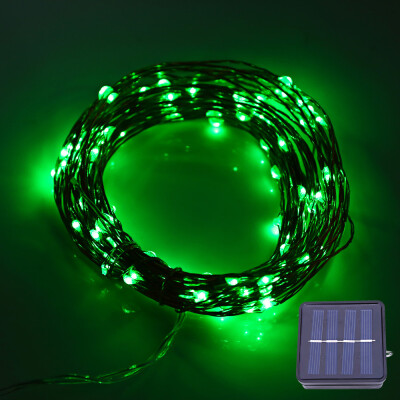 

12M 120 LEDs Solar Powered Copper String Light for Decoration