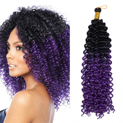 

814" Hair Extensions Water Wave Synthetic Crochet 3 BundlesSet Wavy Braiding Hair Weave For Women Ladies Beauty