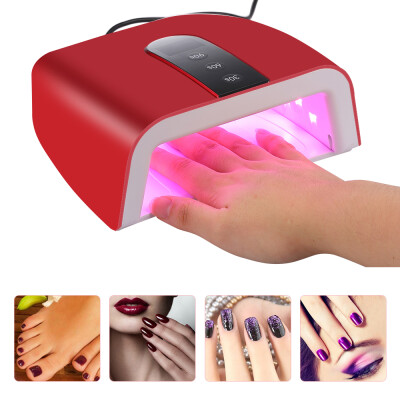 

24W UV LED Nail Lamp Professional Red Light Nail Gel Dryer Machine Fingernails Toenails Curing Equipment Nail Art Tool