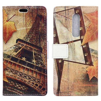 

MOONCASE One plus 6T pattern leather case - Maple Tower