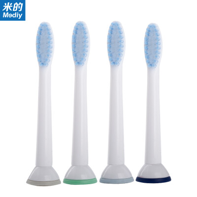 

Mediy electric toothbrush head standard 4 sticks sensitive care type for Philips electric toothbrush HX3HX6HX9 beginning model -HX03 four-color color ring