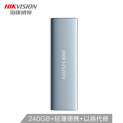 

Hikvision 240GB Type-c USB31 Mobile Hard Drive Solid State PSSD T100N Series High Speed Storage Metal Portable Temperament Green