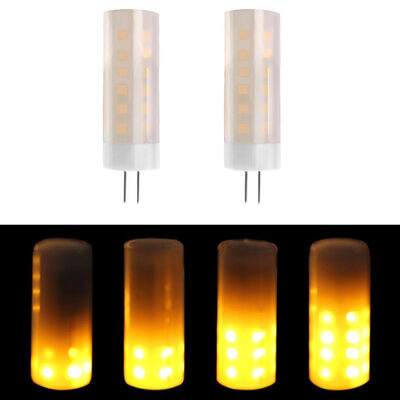 

UpperX Flame bulb G4 base 1200-1300K True Fire Color led bulb Decorative Lamp for Christmas Halloween Festival Party Pack of 2