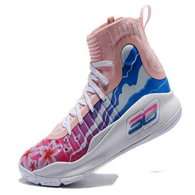 

Hot Sale Kids Curry 4 Basketball Shoes White All Star 2018 Blue Bottom Top Quality Stephen Curry Mens Womens Sneaker Shoes With Bo