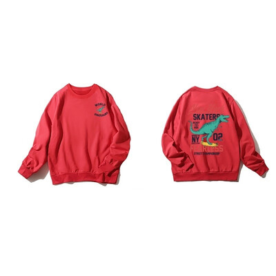

Wholesale Cute Women Hoodies Pullover 5 colors 2019 Autumn Coat Winter Loose Fleece Thick Knit Sweatshirt Female -3XL