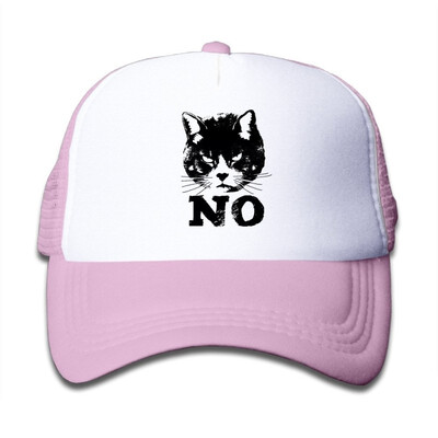 

Angry Cat No Baseball Hat Adjustable Back Mesh Cap For Little Kid