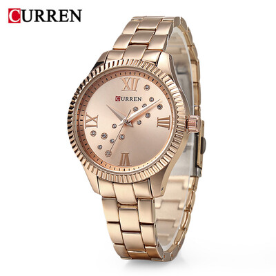 

Curren 9009 Women Quartz Watch Crystal Dial Female Wristwatch