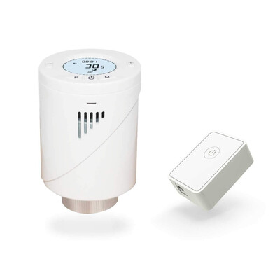

Meross Smart WLAN Radiator Thermostat with LCD Display Compatible with Alexa Google Assistant&IFTTT with Hub MTS100H
