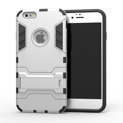 

Goowiiz Phone Case For Iphone 55s5cSe66s Armor PC TPU Silicone Hard Bracket Double Protection