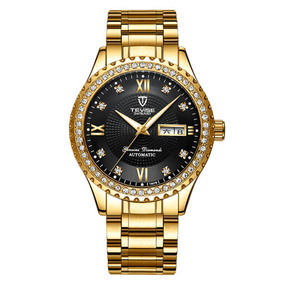 

TEVISE T807B Wrist Watch Men Brand Watch Semi-automatic Mechanical Fashion Luxury Waterproof Watch Luminous Business Casual Watch