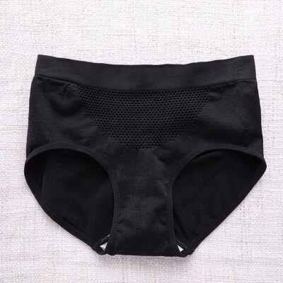 

New womens underwear 3D seamless high-elastic honeycomb abdomen womens underwear cotton mid-rise underwear ladies sexy briefs