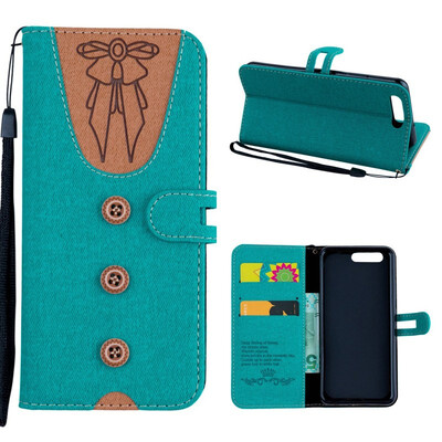 

MOONCASE Huawei P10 stitching embossed womens leather case - green