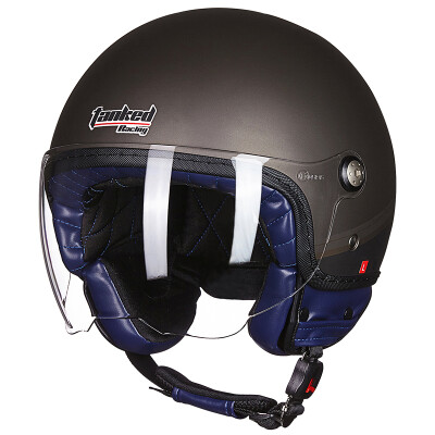 

Tank Tanked Racing Motorcycle Helmet Helmet Electric Vehicle Helmet T583 Four Seasons Universal  Code Brown Horizon