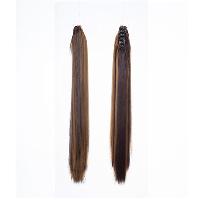 

24"-26" Claw Clip on Ponytail Real Long Pony Tail Clip in Hair Extensions
