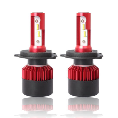 

H4 S2-TX-R Enhanced Edition PRO 2PCS Led Cob LED Chip Car Headlamp 36W 6500K White Light 8000LM Car Bulb Fog Light Red