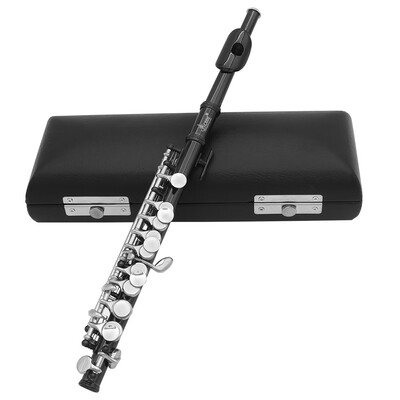 

Piccolo Ottavino Half-size Flute Plated C Key Cupronickel with Cleaning Cloth Screwdriver Padded Box