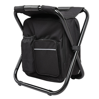 

Folding Chair Portable Fishing Stool with Ice Pack Insulation Bag