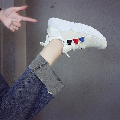 

Ins super fire net red sports shoes female 2018 autumn new Korean version of the thick-soled student breathable running shoes