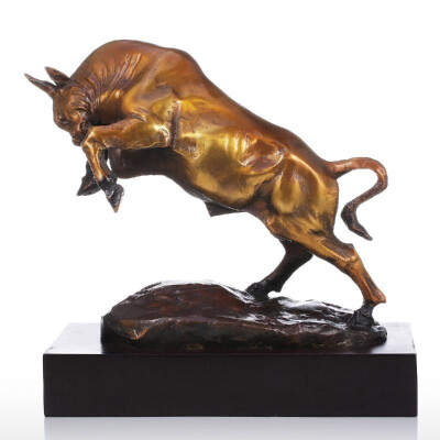 

Vigorous Cattle Tooarts Handmade Bronze Sculpture Modern Art Home Decor