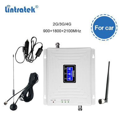 

2G 3G 4G Mobile Phone Signal Booster for Car Use GSM WCDMA LTE DCS Signal Amplifier 900 1800 2100 Cellphone Repeater 2