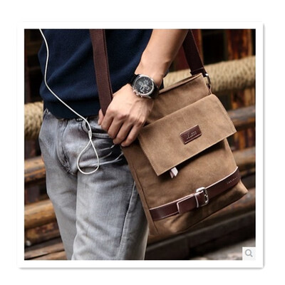 

Mens handbag new mens shoulder bag suitable for Ipad canvas Messenger bag lightweight waterproof Messenger bag casual