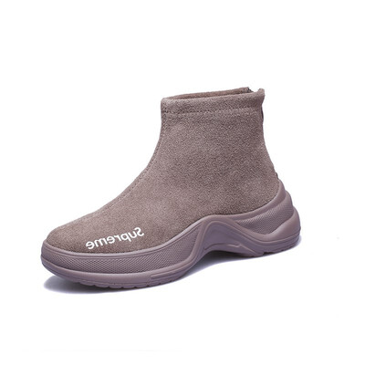 

2018 fashion autumn new boots womens British wind Martin boots female Korean version of the wild chic motorcycle boots tide