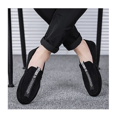 

2018 fashion new peas shoes leather shoes mens driving set foot wild mens boat shoes lazy shoes youth dd shoes