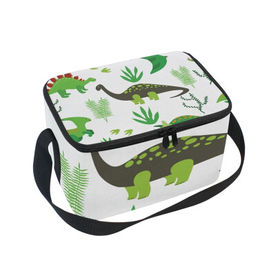 

ALAZA Lunch Box Insulated Cute Dinosaurs Lunch Bag Large Cooler Tote Bagfor Men Women