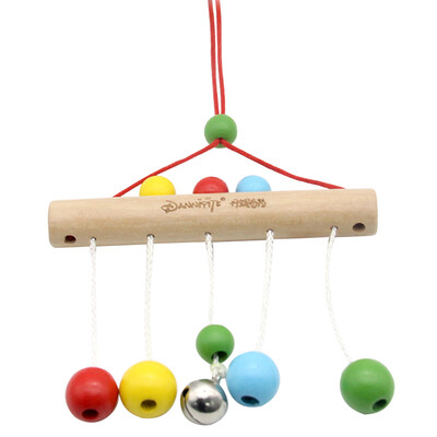 

Dani Qi Te Dan Ni Qi Te wooden rattle newborn baby rattle 0-3-5-6-12 months 0-1 years old baby childrens educational toys baby ball hanging bell -2772